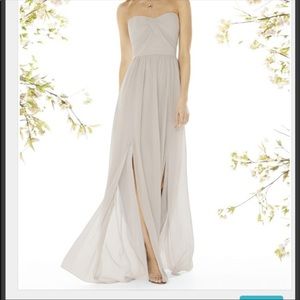 Social Bridesmaid Strapless Georgette Gown